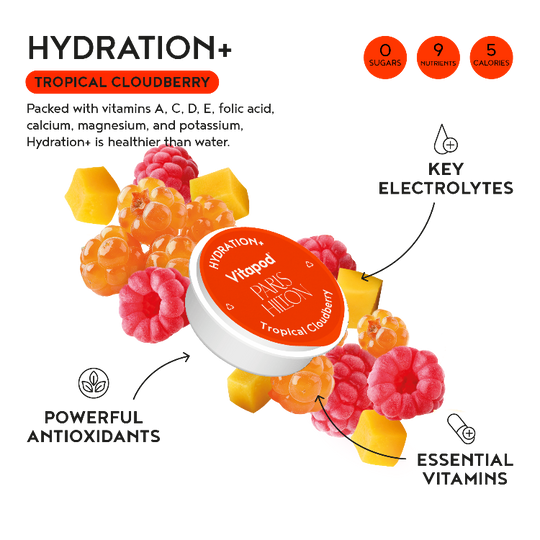 Paris Hilton x Vitapod Hydration+ Tropical Cloudberry, 28 pods