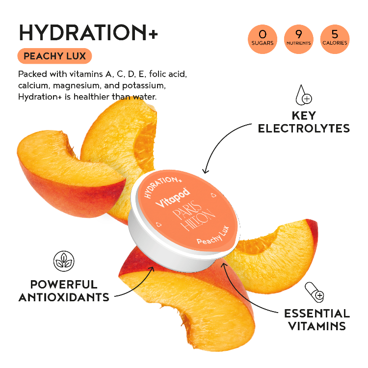 Paris Hilton x Vitapod Hydration+ Peachy Lux, 28 pods