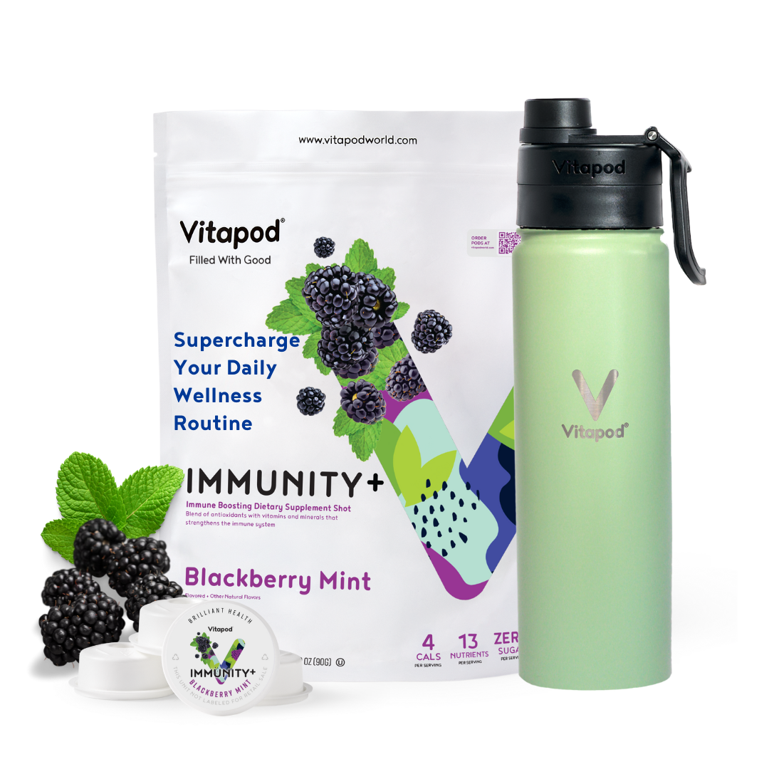 Vitapod Go Starter Bundle - IMMUNITY+ Blackberry Mint