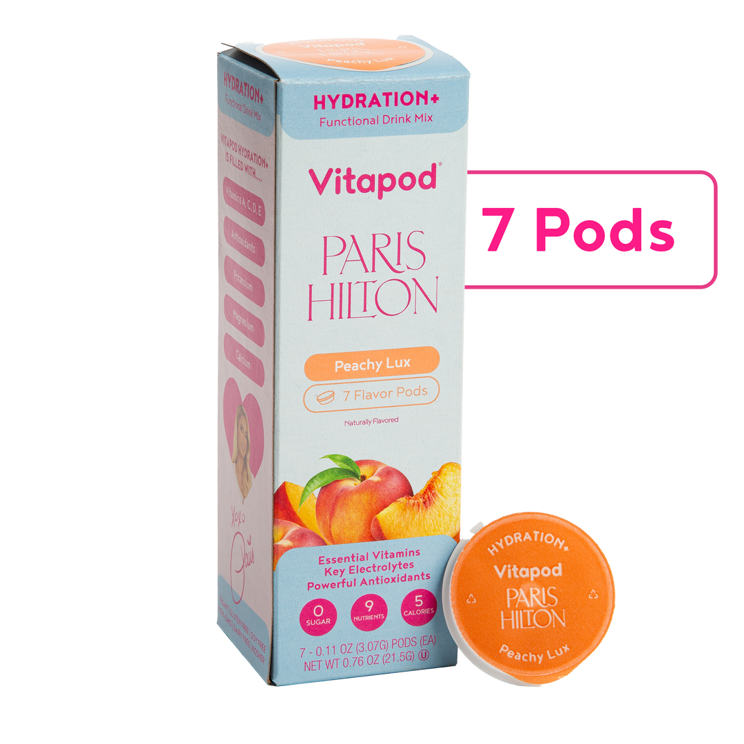 Paris Hilton x Vitapod Hydration+ Peachy Lux 7ct. Carton