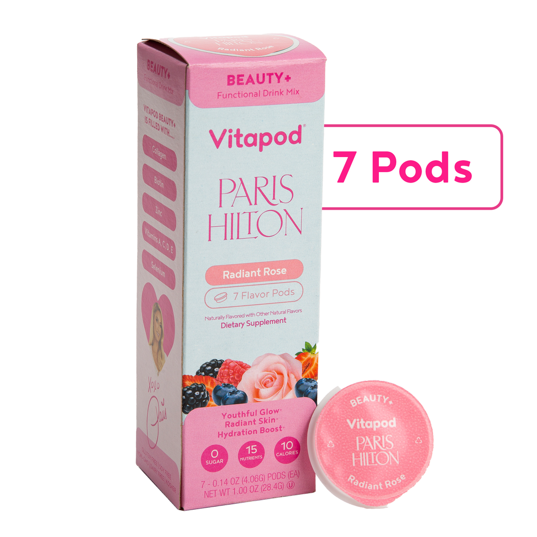 Paris Hilton x Vitapod Beauty+ Radiant Rose 7ct. Carton