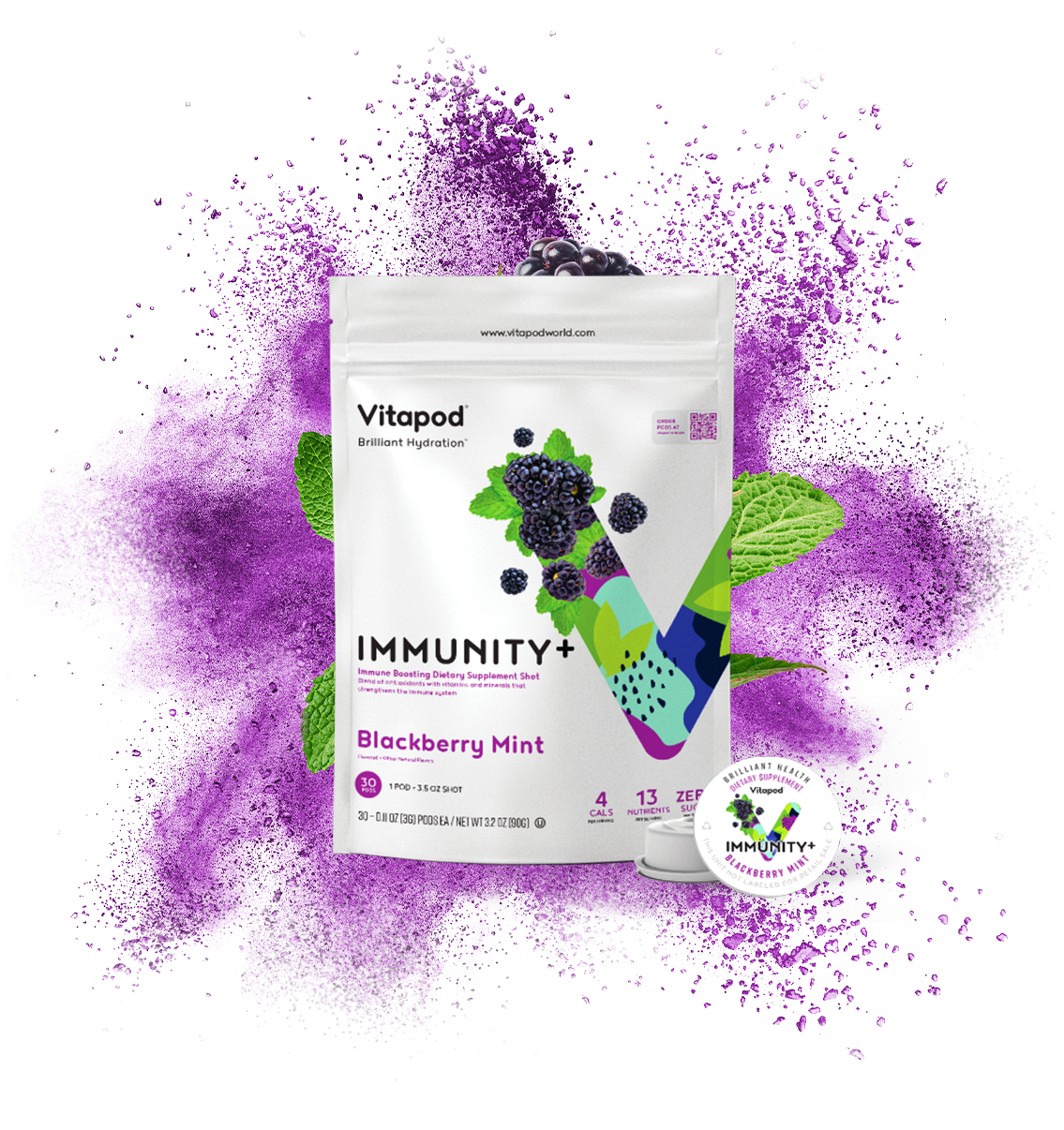 Immunity+ Blackberry Mint, 30 Pods