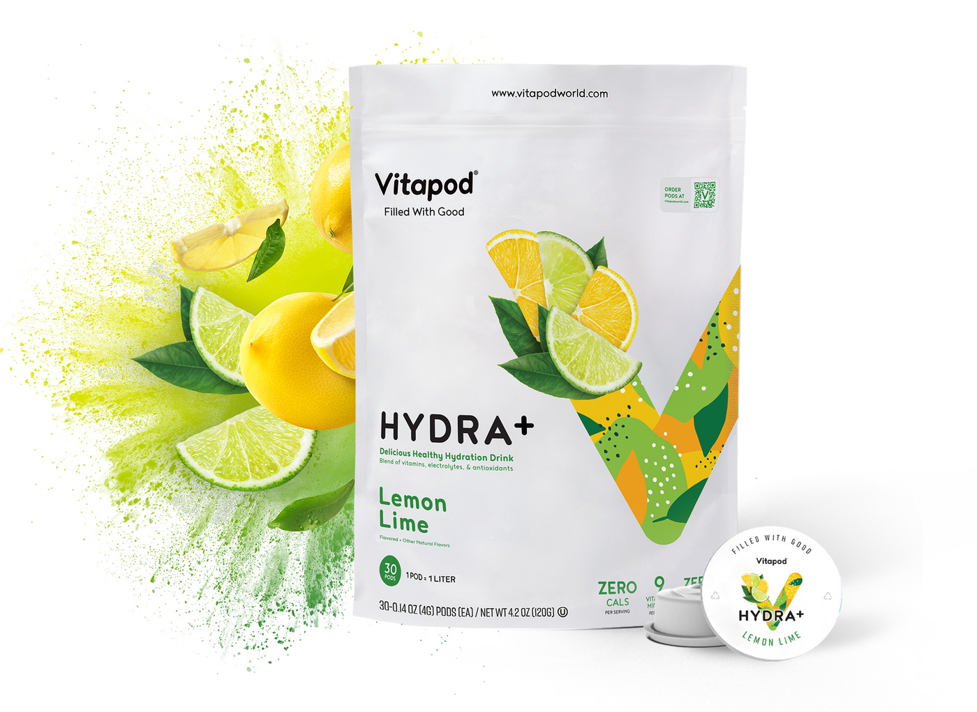Hydra+ Lemon Lime, 30 Pods