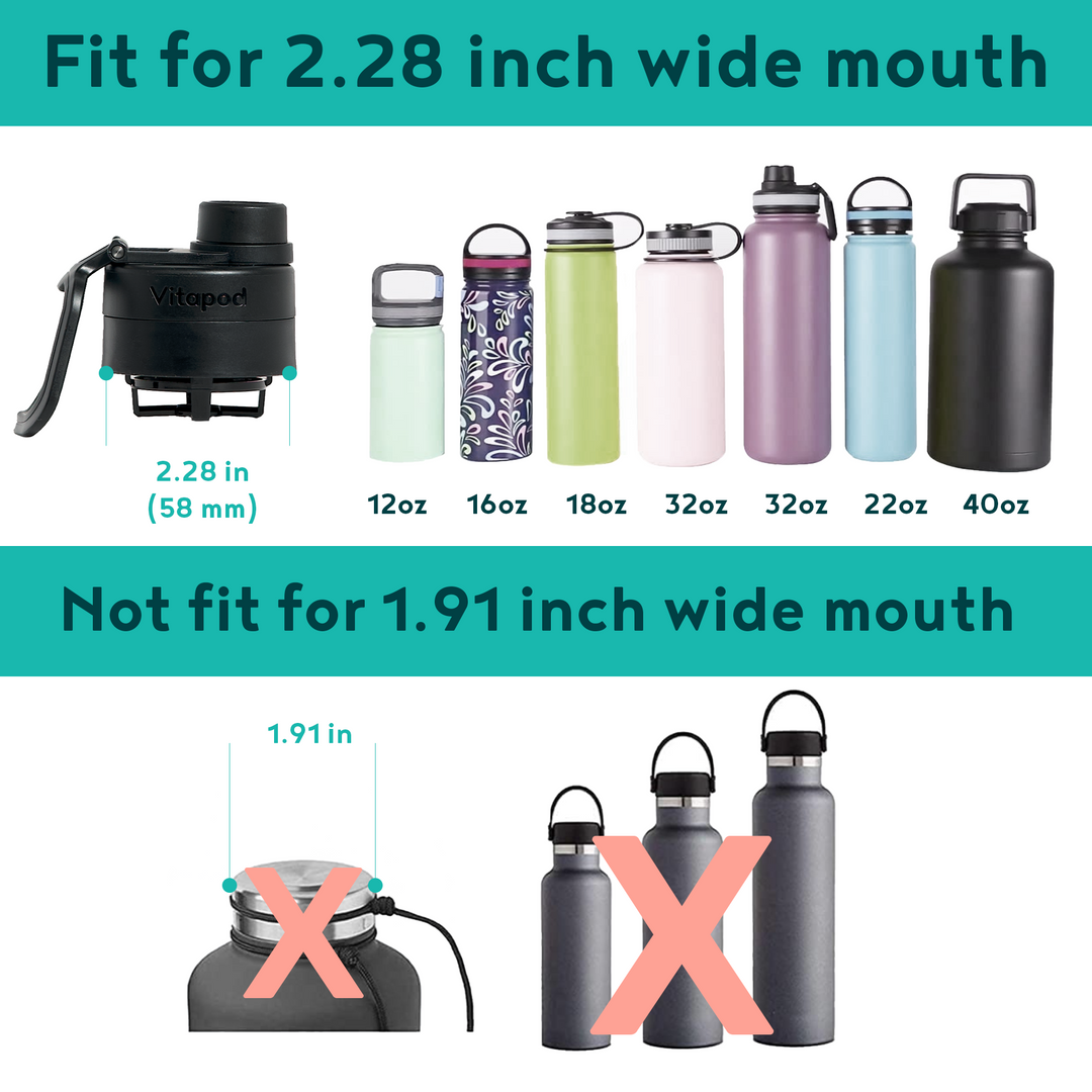 Tasty 16 oz Multi-color Plastic Water Bottles with Wide Mouth and Flip-Top  Lid (2 Pieces)