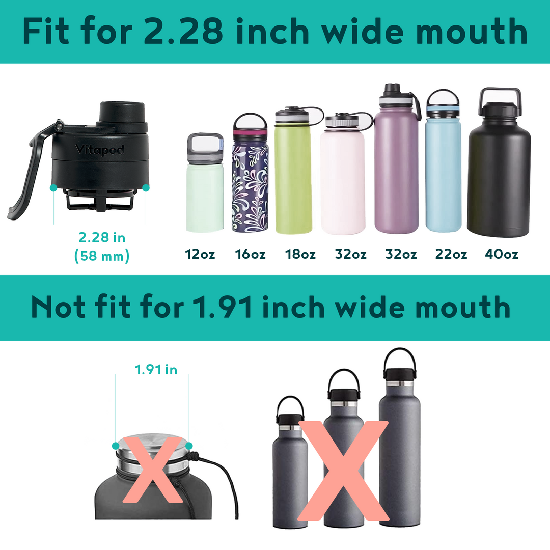 Pack Of 3 Water Bottle -64OZ / 32OZ / 16OZ