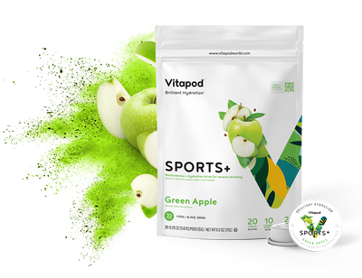 Sports+ Green Apple, 30 Pods - 3 Months