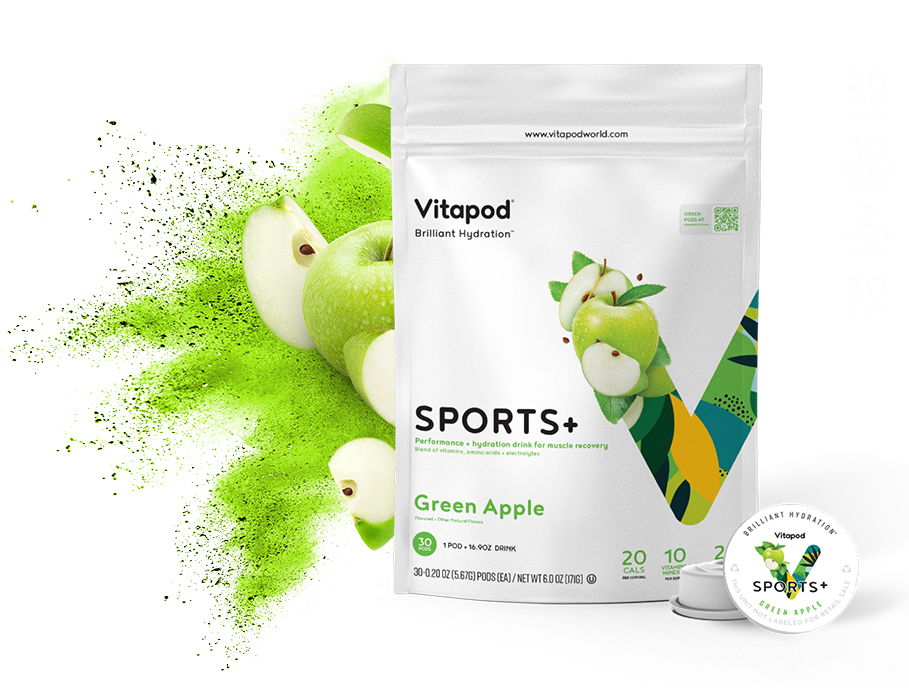 Sports+ Green Apple, 30 Pods - 12 Months
